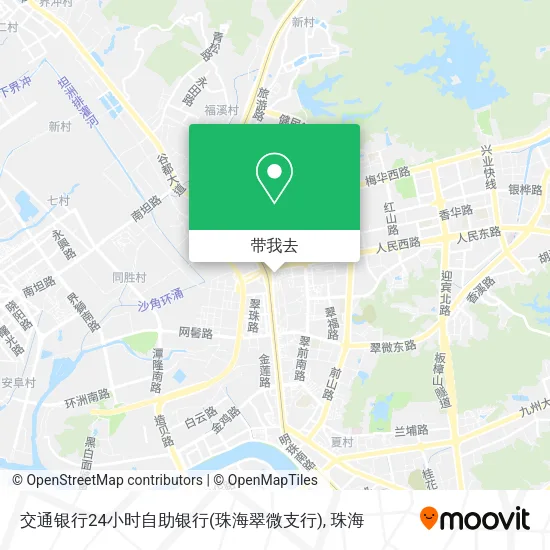 交通银行24小时自助银行(珠海翠微支行)地图