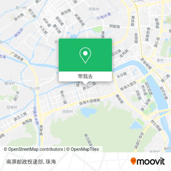 南屏邮政投递部地图