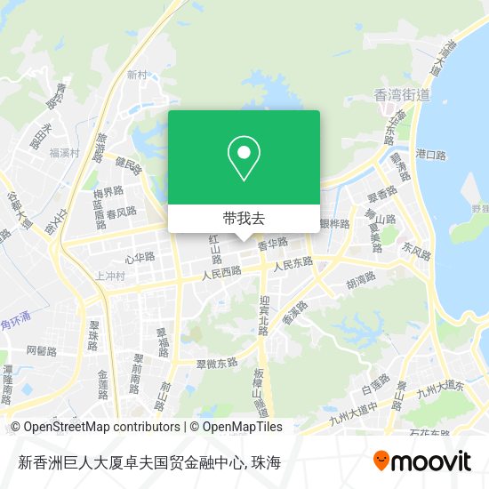 新香洲巨人大厦卓夫国贸金融中心地图