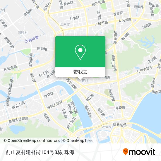 前山夏村建材街104号3栋地图