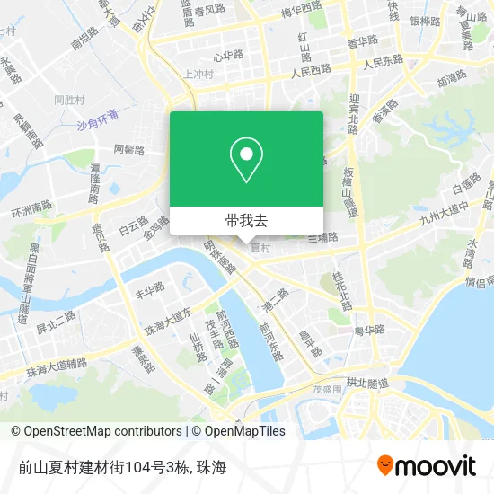 前山夏村建材街104号3栋地图