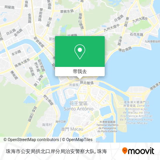 珠海市公安局拱北口岸分局治安警察大队地图