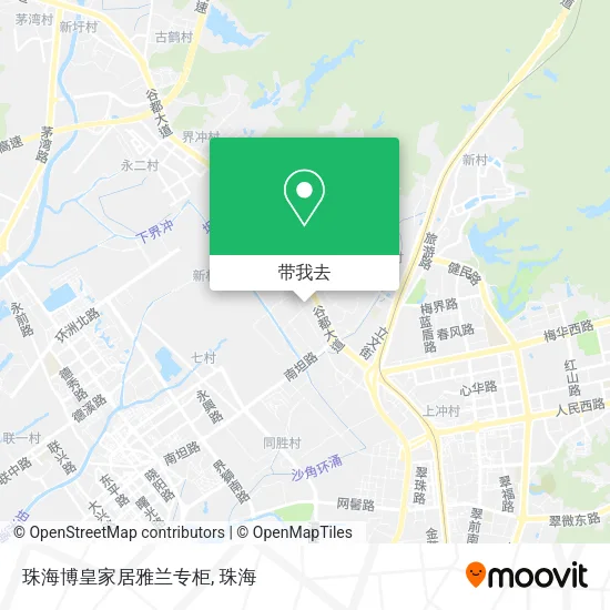 珠海博皇家居雅兰专柜地图