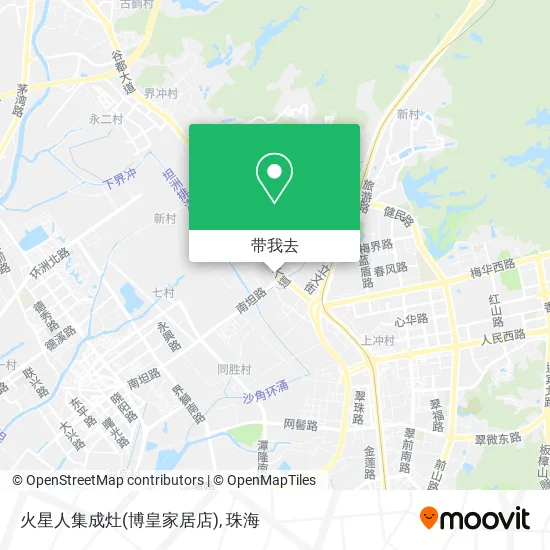 火星人集成灶(博皇家居店)地图