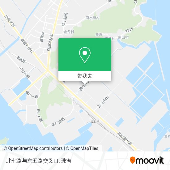 北七路与东五路交叉口地图