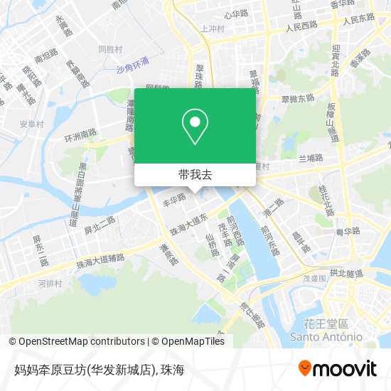 妈妈牵原豆坊(华发新城店)地图