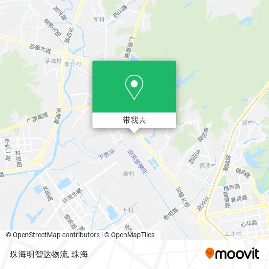 珠海明智达物流地图