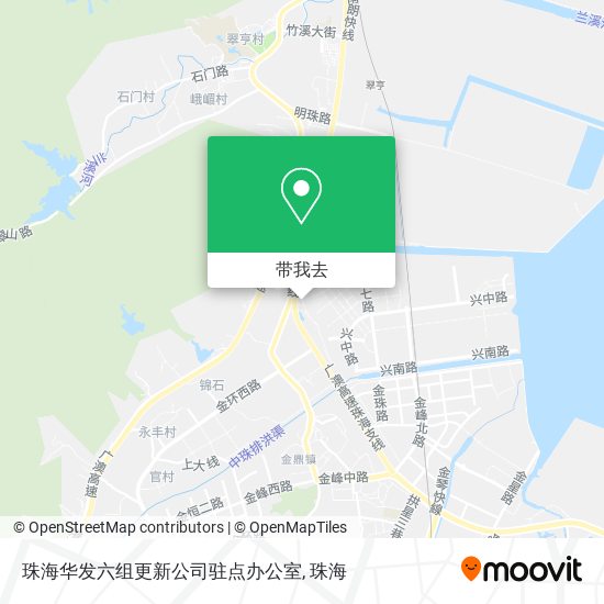 珠海华发六组更新公司驻点办公室地图