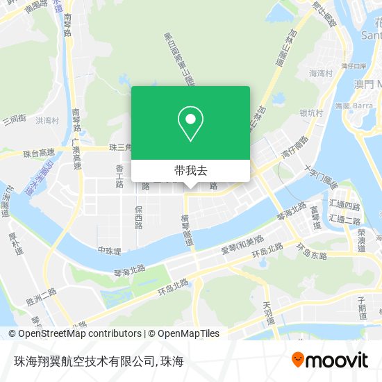 珠海翔翼航空技术有限公司地图