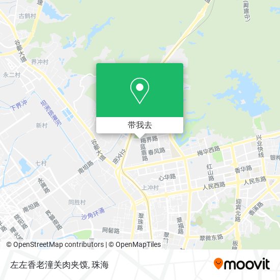 左左香老潼关肉夹馍地图