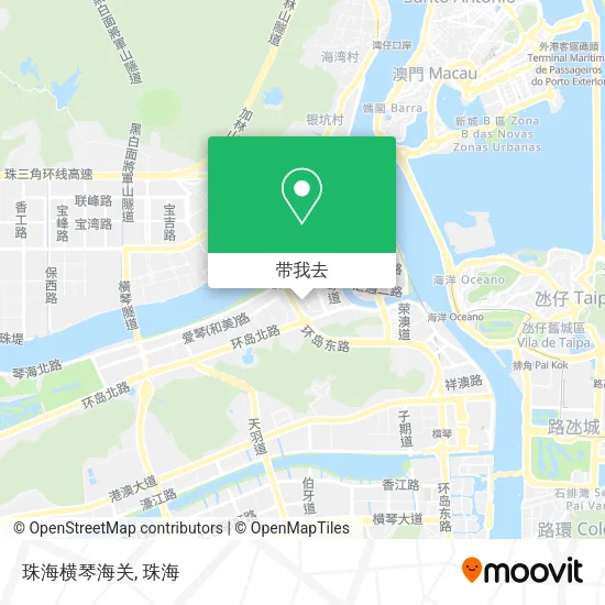 珠海横琴海关地图