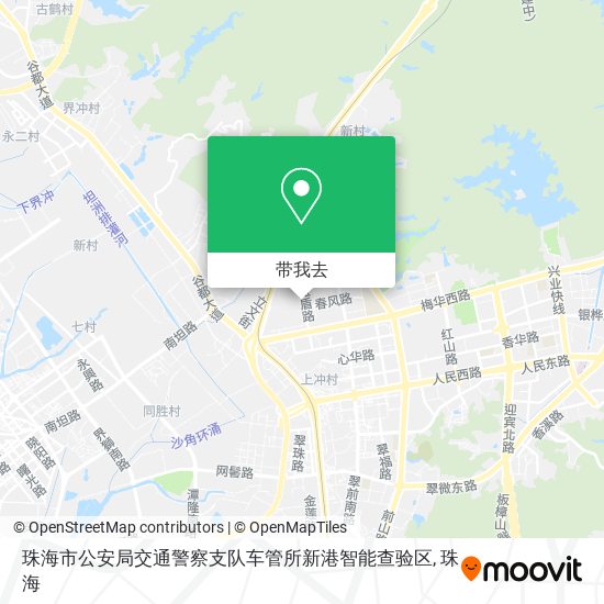 珠海市公安局交通警察支队车管所新港智能查验区地图