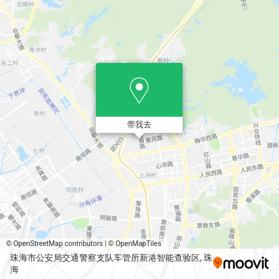珠海市公安局交通警察支队车管所新港智能查验区地图