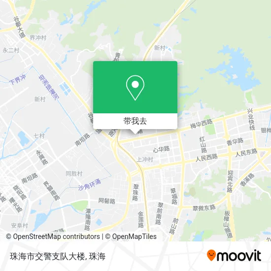 珠海市交警支队大楼地图