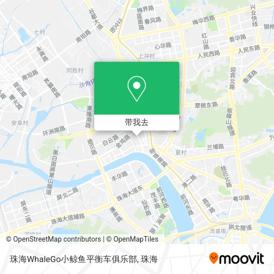 珠海WhaleGo小鲸鱼平衡车俱乐部地图