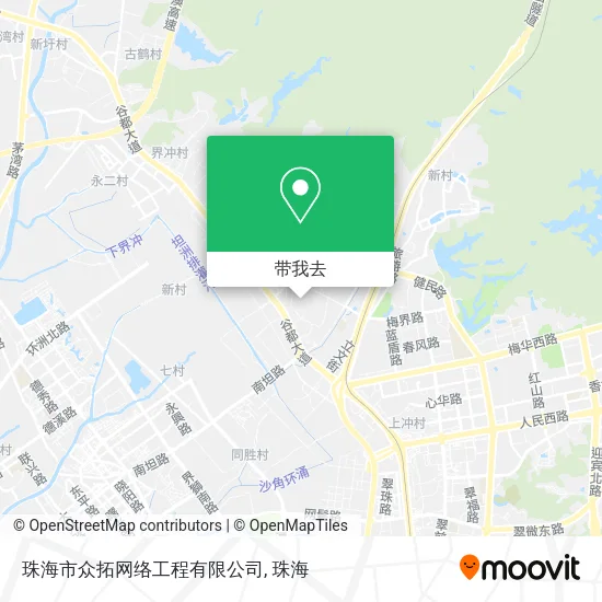 珠海市众拓网络工程有限公司地图