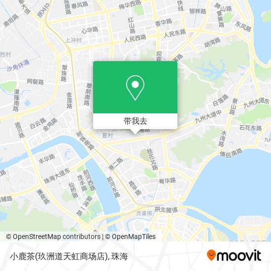 小鹿茶(玖洲道天虹商场店)地图