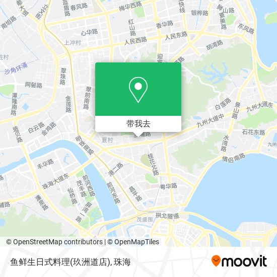 鱼鲜生日式料理(玖洲道店)地图