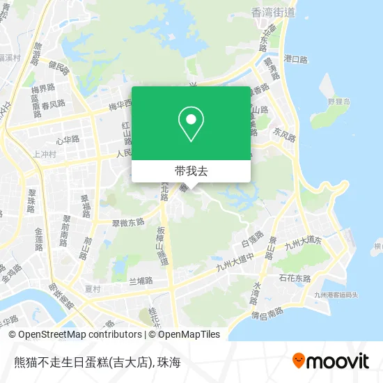熊猫不走生日蛋糕(吉大店)地图