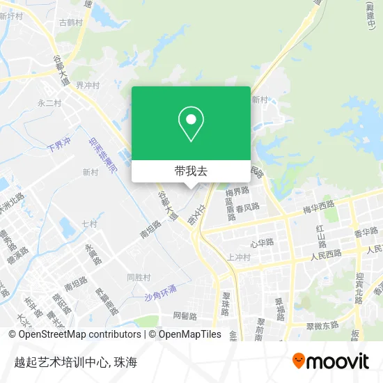 越起艺术培训中心地图