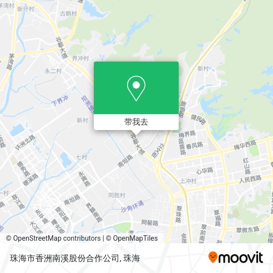 珠海市香洲南溪股份合作公司地图