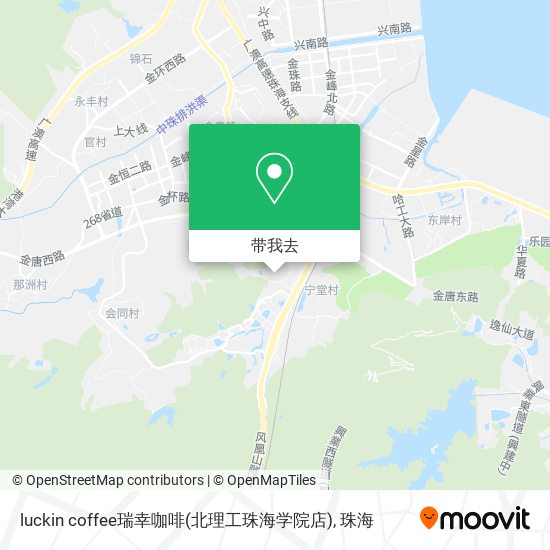 luckin coffee瑞幸咖啡(北理工珠海学院店)地图