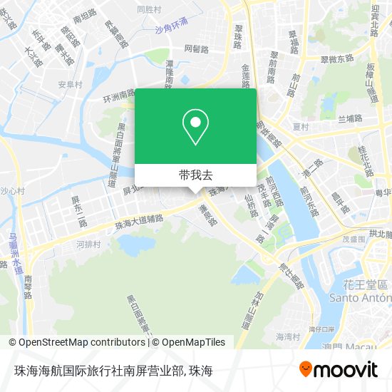 珠海海航国际旅行社南屏营业部地图