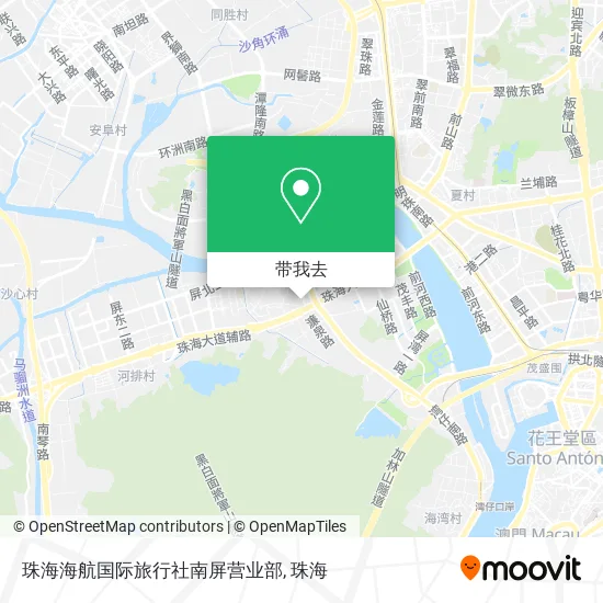 珠海海航国际旅行社南屏营业部地图