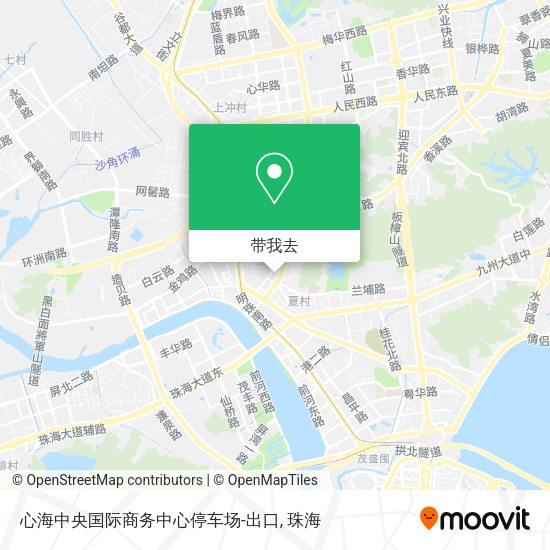 心海中央国际商务中心停车场-出口地图