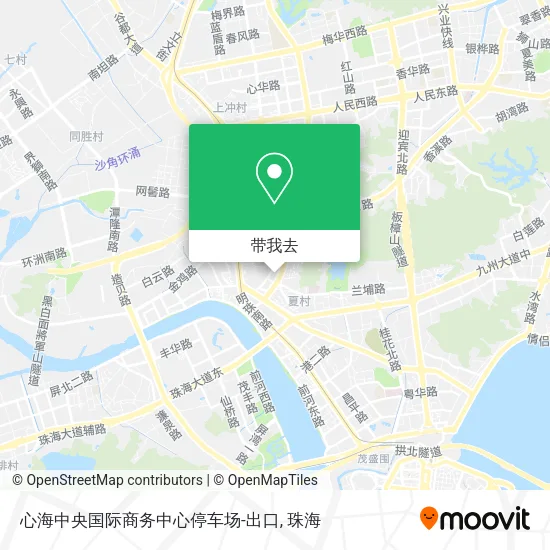 心海中央国际商务中心停车场-出口地图