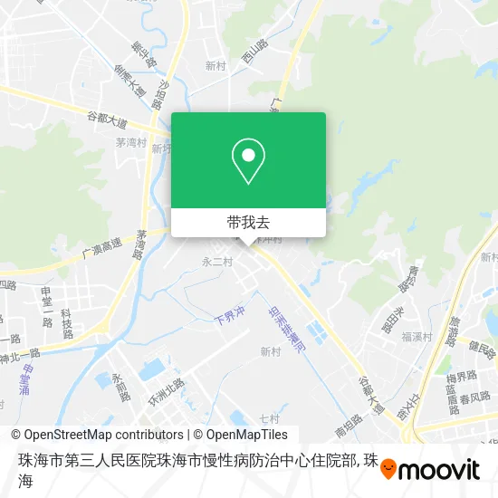 珠海市第三人民医院珠海市慢性病防治中心住院部地图