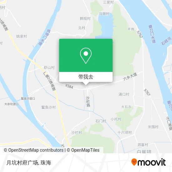 月坑村府广场地图