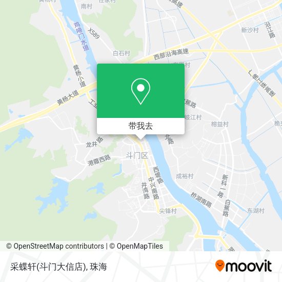 采蝶轩(斗门大信店)地图