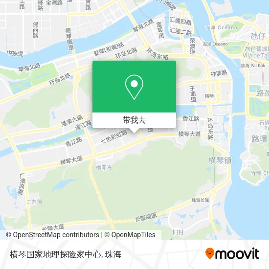 横琴国家地理探险家中心地图