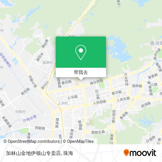 加林山金地伊顿山专卖店地图