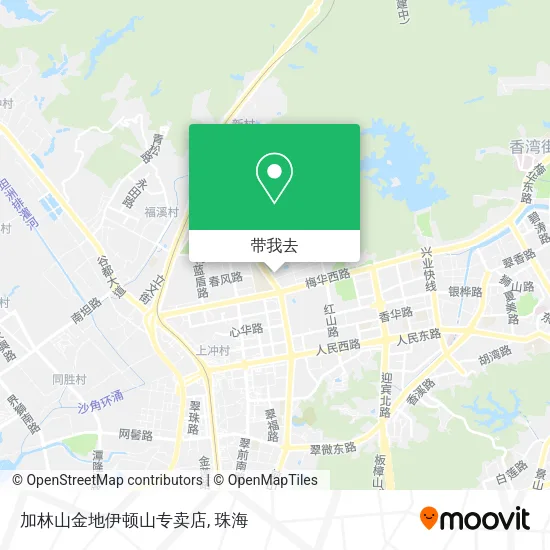 加林山金地伊顿山专卖店地图