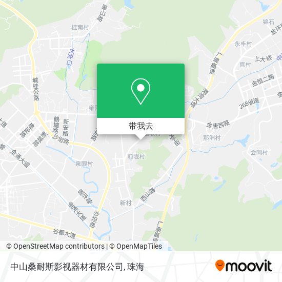 中山桑耐斯影视器材有限公司地图