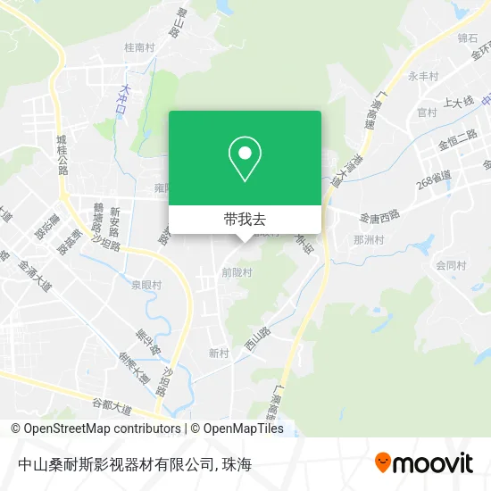 中山桑耐斯影视器材有限公司地图