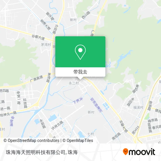 珠海海天照明科技有限公司地图