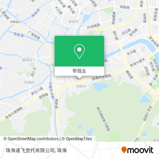 珠海速飞货代有限公司地图