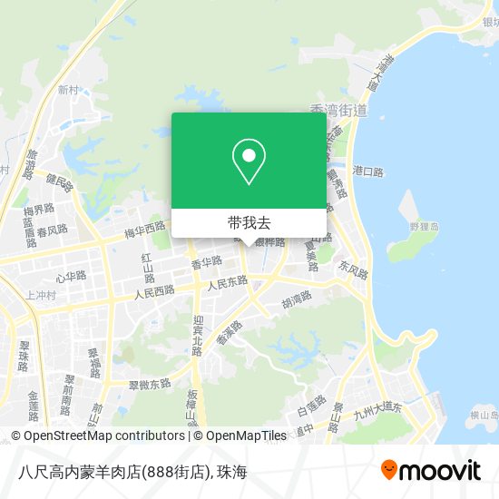 八尺高内蒙羊肉店(888街店)地图