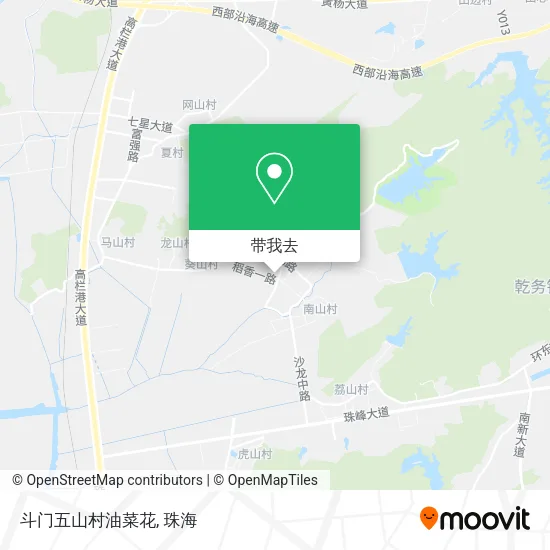 斗门五山村油菜花地图