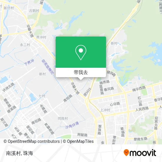 南溪村地图
