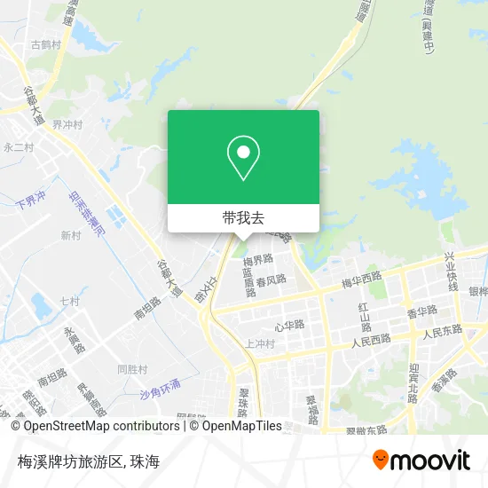 梅溪牌坊旅游区地图
