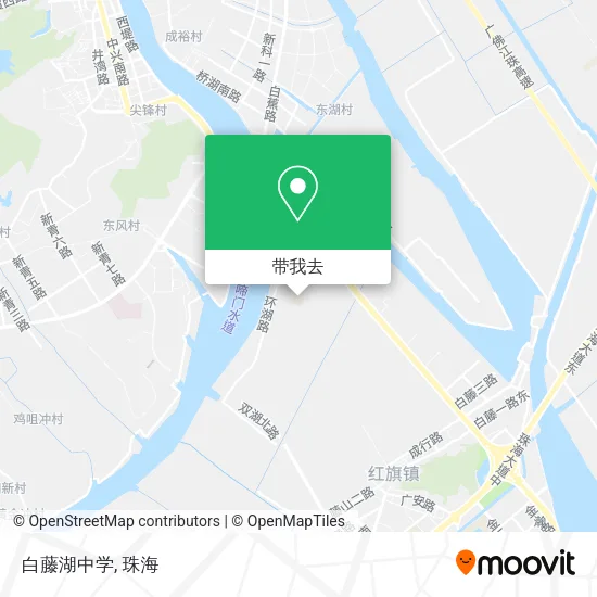 白藤湖中学地图