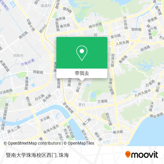 暨南大学珠海校区西门地图