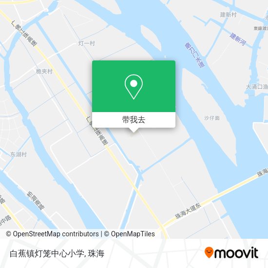 白蕉镇灯笼中心小学地图