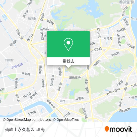 仙峰山永久墓园地图