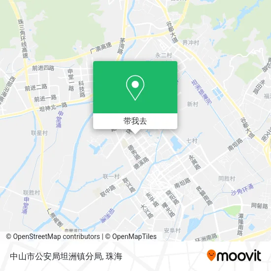 中山市公安局坦洲镇分局地图
