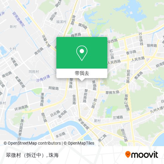翠微村（拆迁中）地图